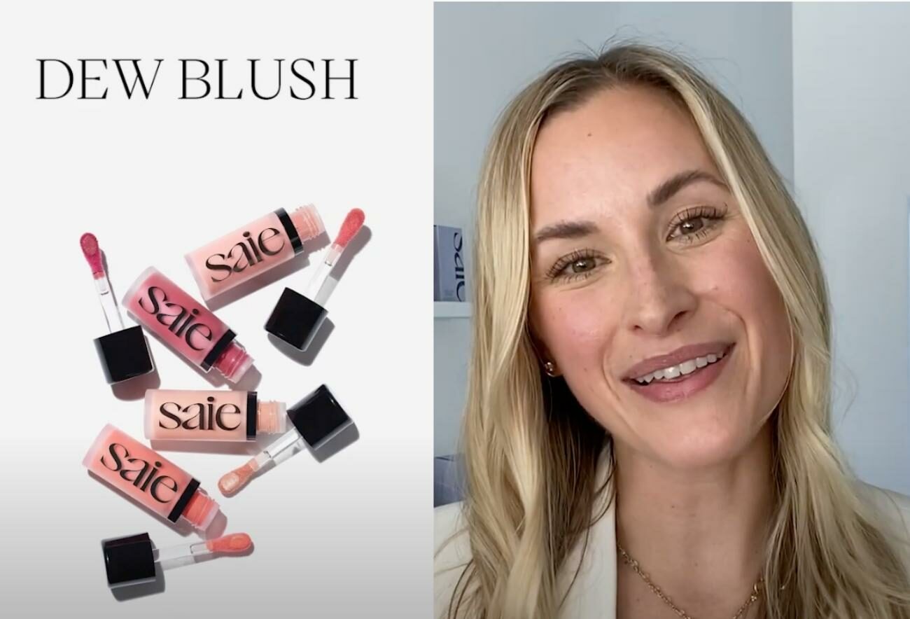 Saie beauty blush tutorial video