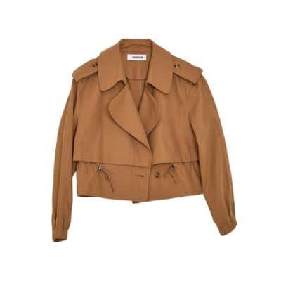 thakoon cropped trench jacket