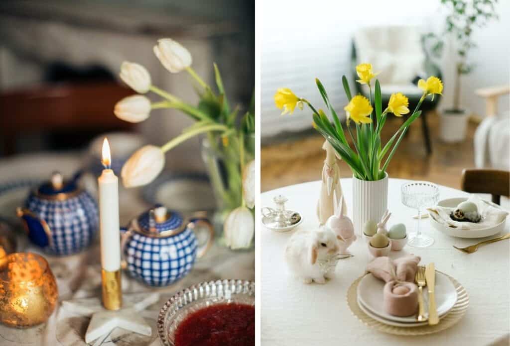 spring tablescape