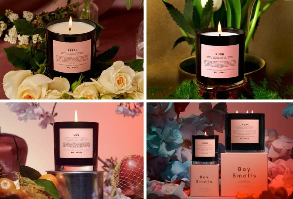 spring scented candles from boy smells