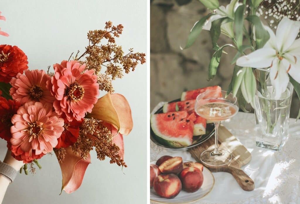 self care sunday ideas flower arranging and cocktail making