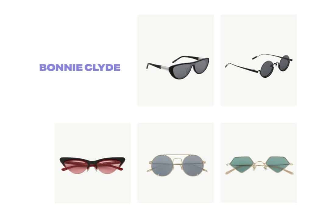 bonnie clyde sustainable sunglasses brand
