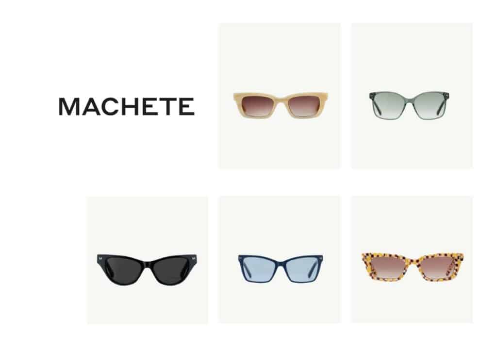 machete sustainable sunglasses brand