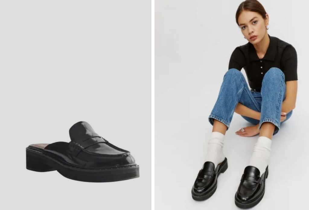Reformation Angie Loafer Mule unique fall shoes