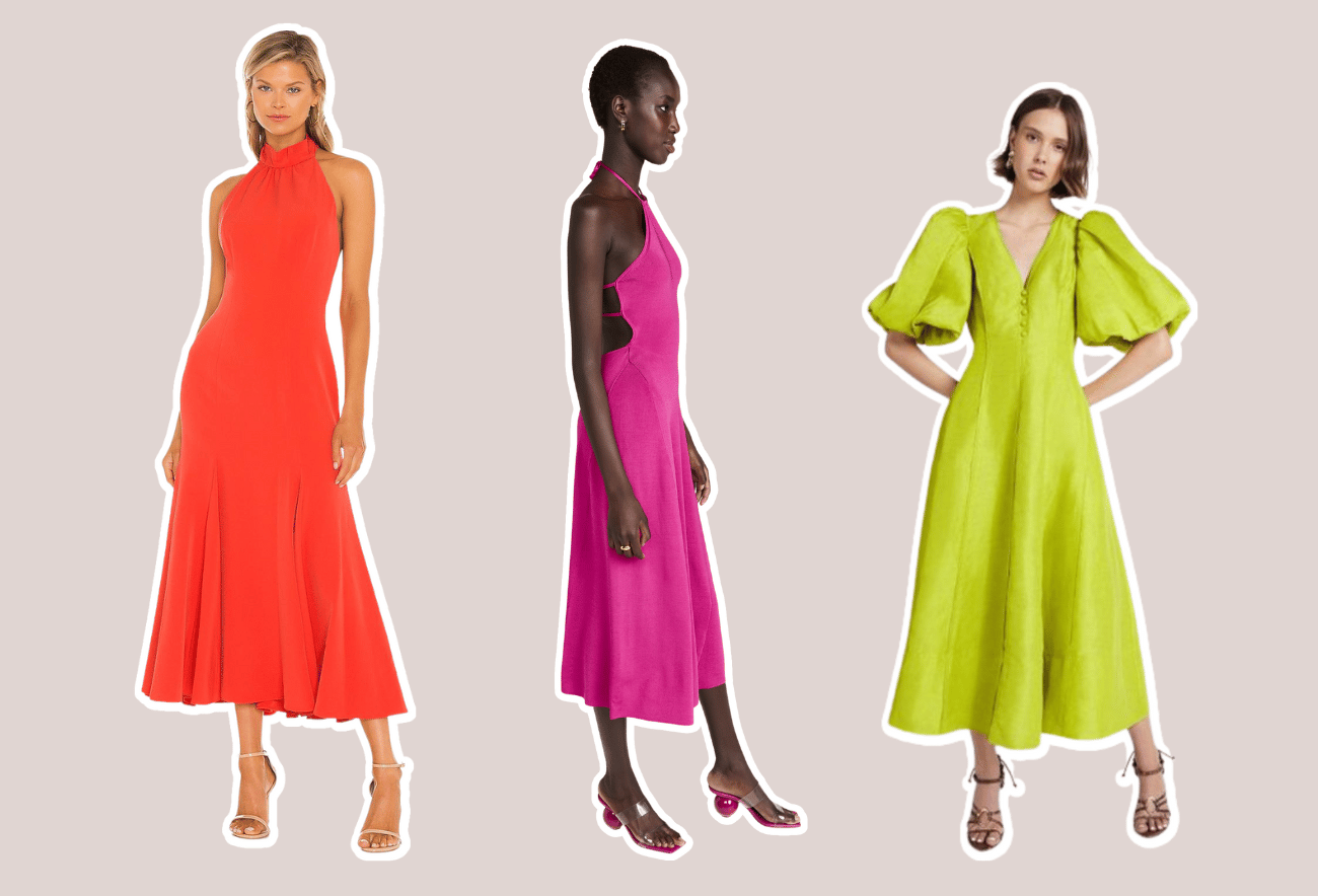 Shop The Midaxi Dress Trend in Summer’s Hottest Colors