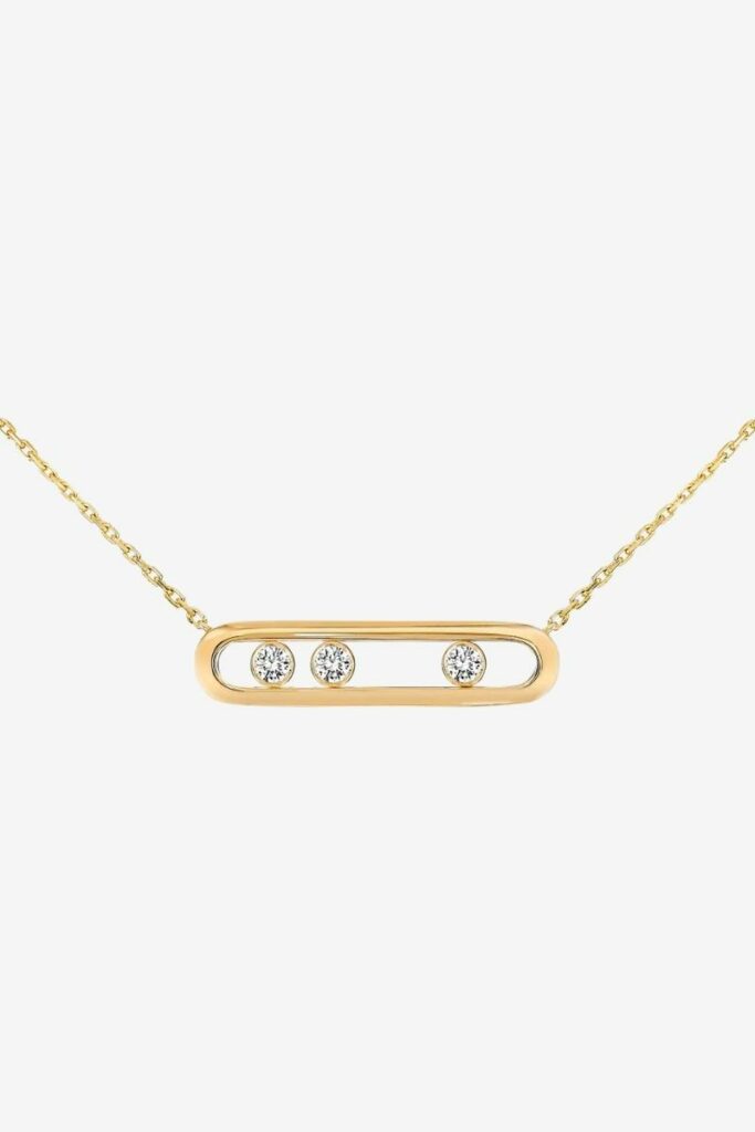 Move Yellow Gold Diamond Necklace by Messika Paris - Jewelry Gift Guide
