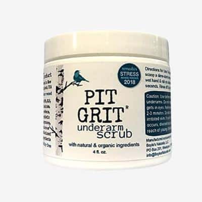 pit grit underarm scrub