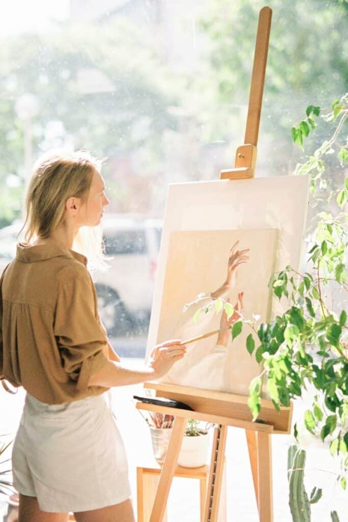 slow living guide - woman painting, slow movement, slow living ldn, slow living lifestyle, slow philosophy, slower life, slower living