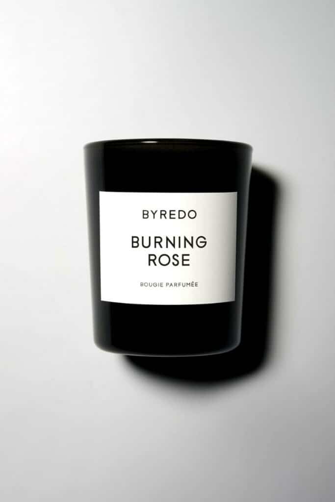 byredo burning rose candle