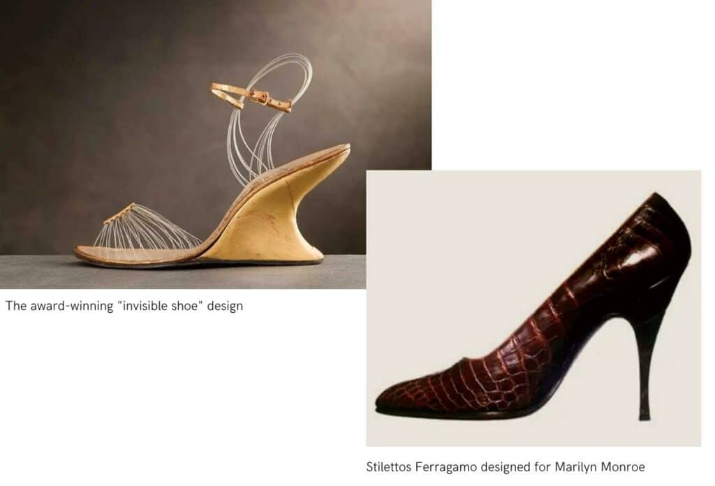 These sculptural Ferragamo heels tell a story about the house's history
