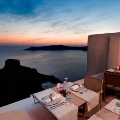 kapari wine restaurant best sunsets in santorini greece