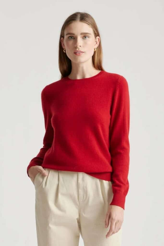 Quince Sustainable Cashmere Sweater luxury gifts under $50