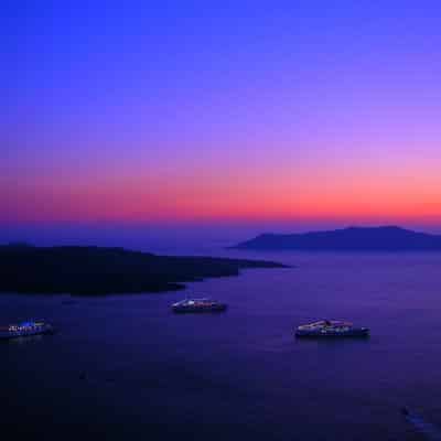 best sunsets in santorini greece