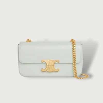 celine triomphe chain jade quiet luxury handbags