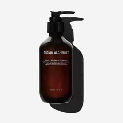 Grown Alchemist Gel Facial Cleanser good for oilier skin types without stripping skin's oils