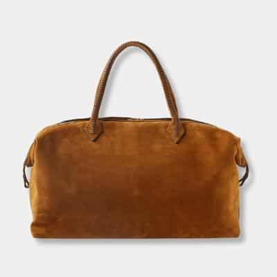 metier perriand suede holdall quiet luxury handbags