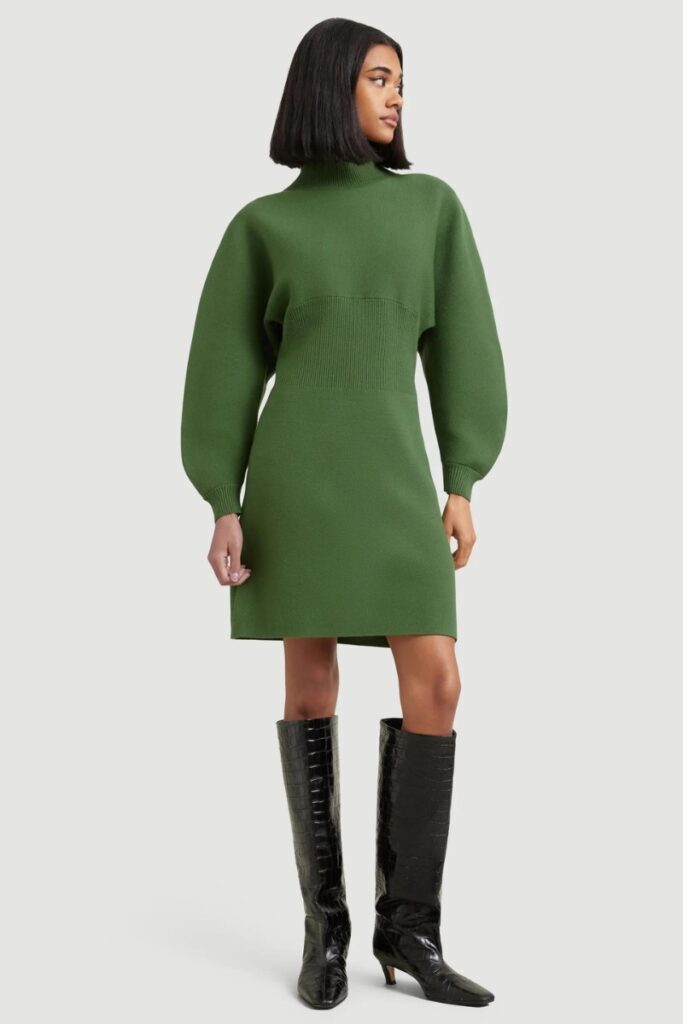 MODERN CITIZEN MOYA-NECK MINI SWEATER DRESS, sweater dresses for women