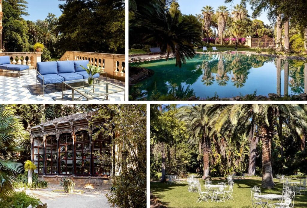 villa tasca in palermo - palazzo from white lotus, swimming pool, swan lake