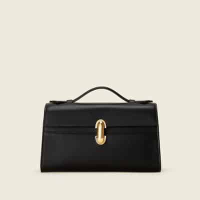 savette symmetry pochette black handbag