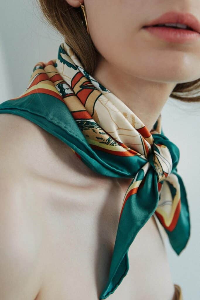 lost pattern silk scarves