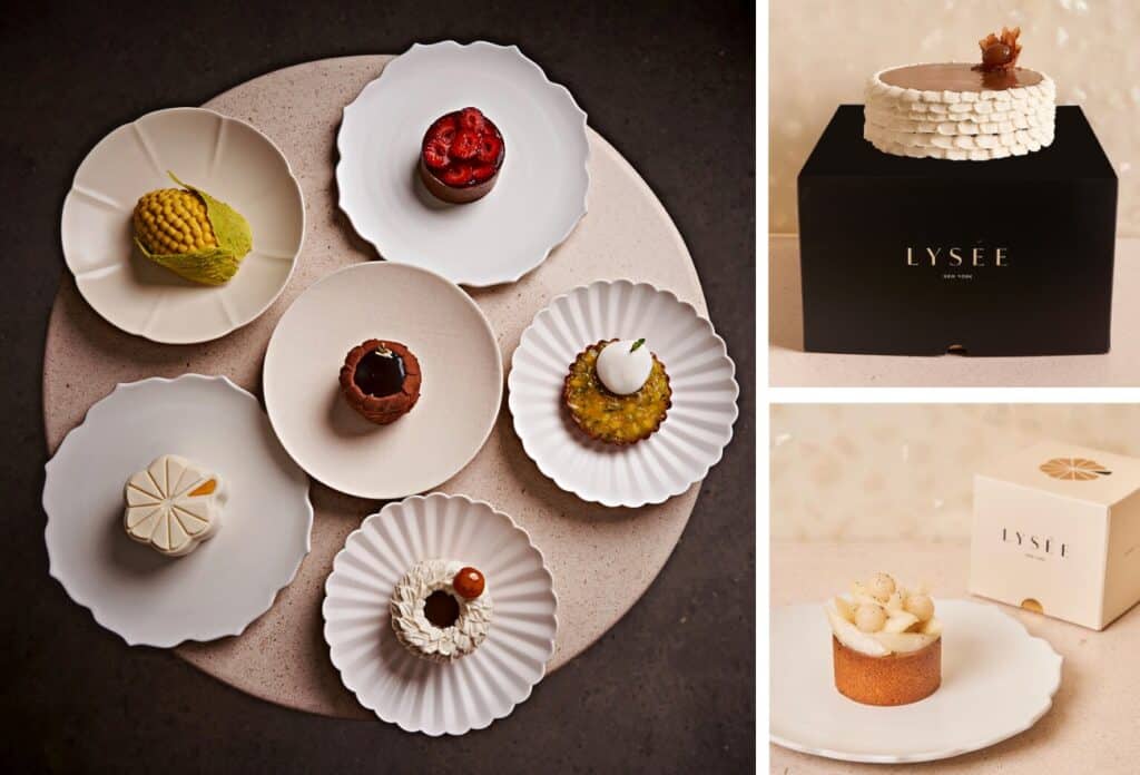 lysee nyc edible art, pastry chef enuji lee, chocolate cake, pastry boutique new york, kouign amann