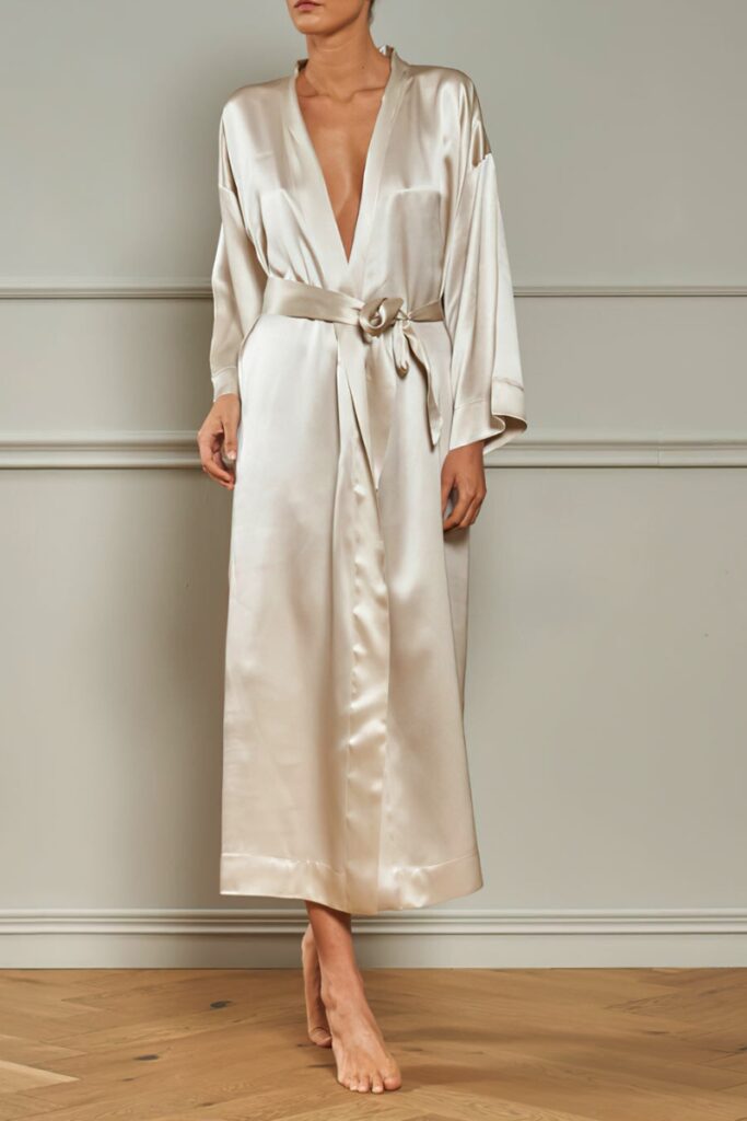 Frette cascade silk robe
