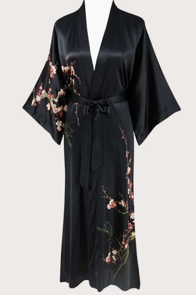 Ledamon Women's Long Kimono Robe - Best Silk Robes