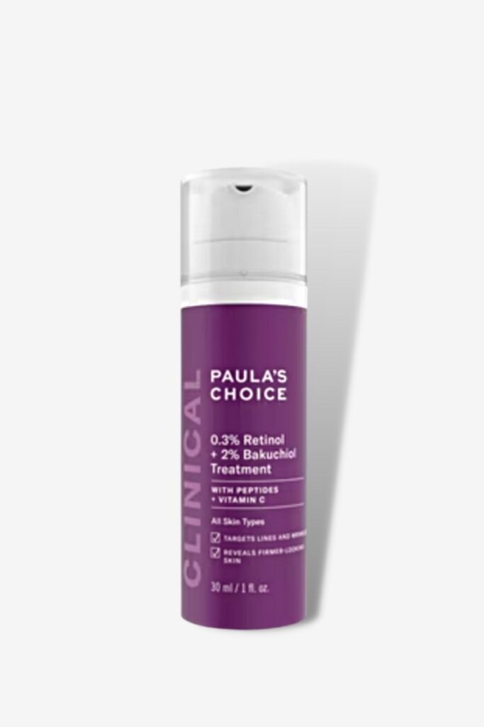 paula's choice bakuchiol moisturizer, retinol alternative, key ingredients, smoother texture, eye cream, skin cons, 0.3 retinol 2 bakuchiol, 0.3 retinol 2 bakuchiol, clear skin, nighttime routine, retinol products, retinol 2 bakuchiol treatment, retinol 2 bakuchiol treatment, bakuchiol retinol, skin care products