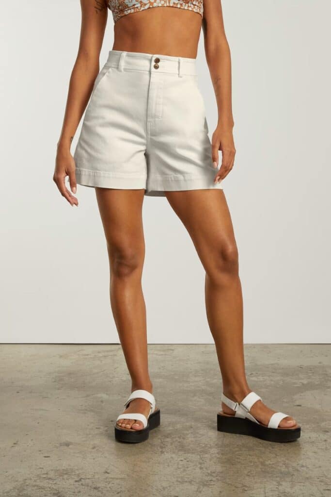 everlane the way high canvas shorts