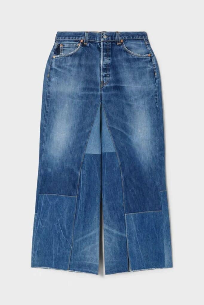 re/done and levi's low rider loose jeans