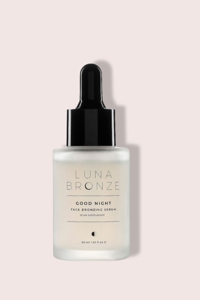 luna bronze goodnight face tanning drops