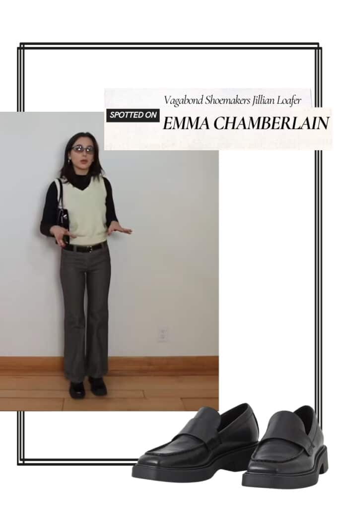 emma chamberlain wears vagabond shoemakers