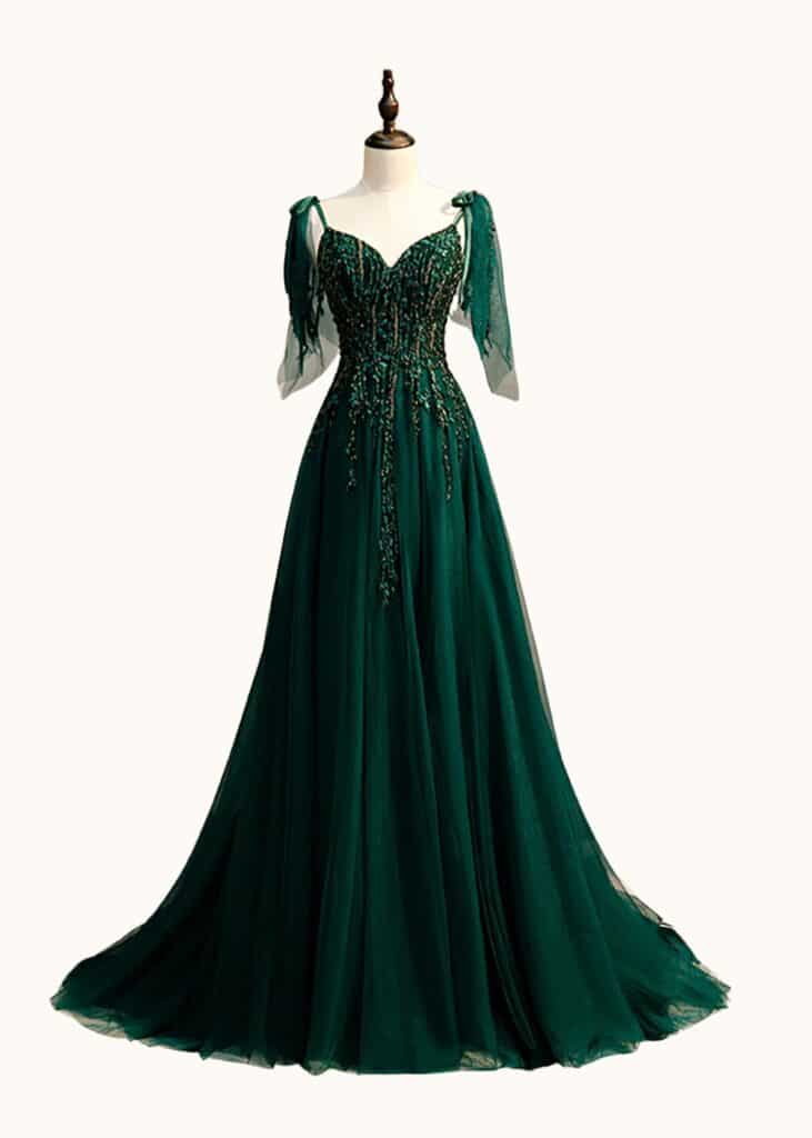 zapaka vintage emerald green beaded dress, bridgerton gowns, birdogerton dresses, bridgerton-inspired dresses