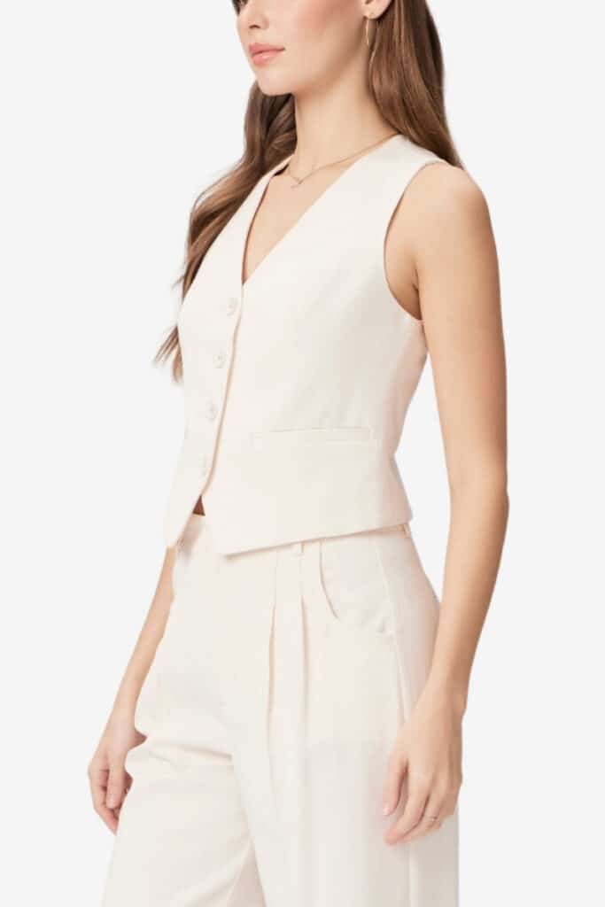 Paige Iris Vest affordable designer clothes under $200