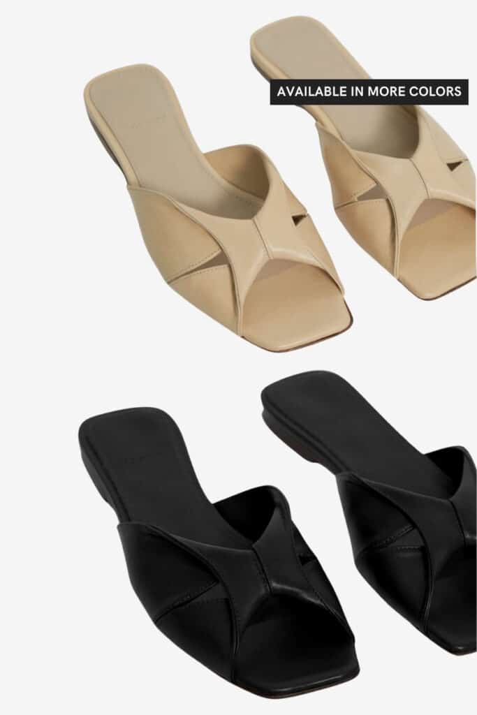 theory twisted sandal affordable designer sandals, theory sandals under $200