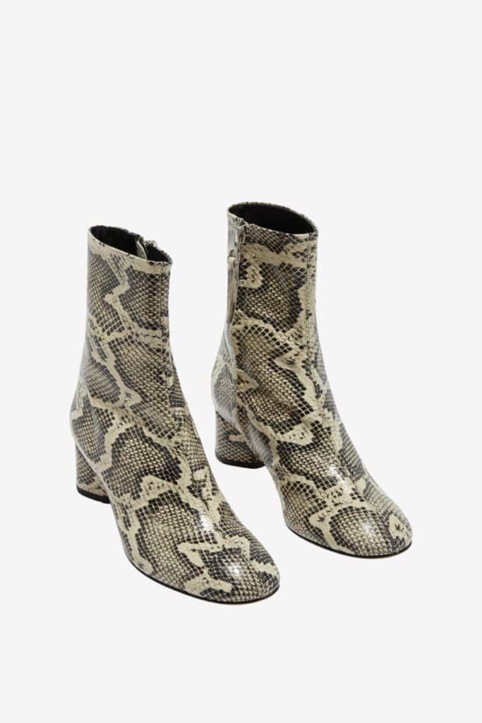 Aeyde Allegra Creamy Snake  Boots - $545