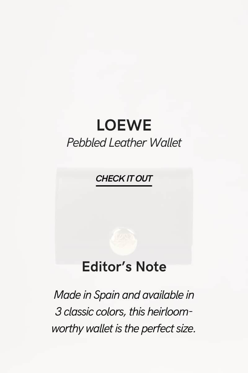 Loewe Pebbled Leather Trifold Wallet - Women's Fall Accesories - Fall Fashion