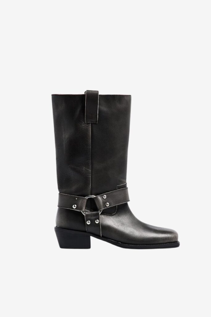 NA-KD  Leather Moto Boots - $95