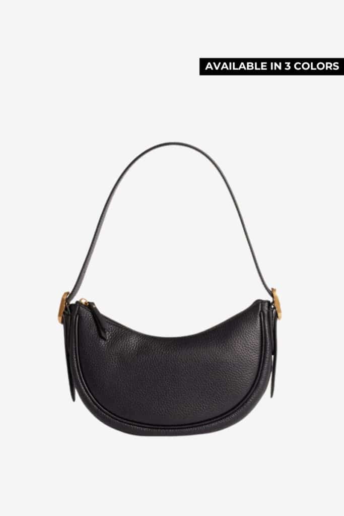 Quince Italian Leather Crescent Bag -