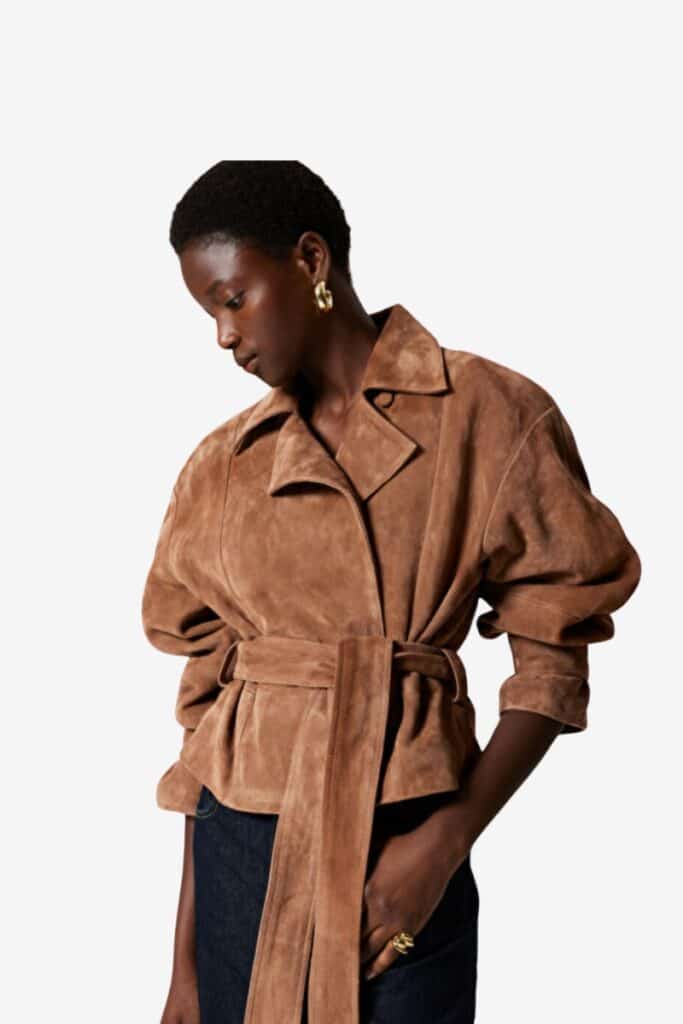 &Other Stories Cropped Suede Jacket - $599