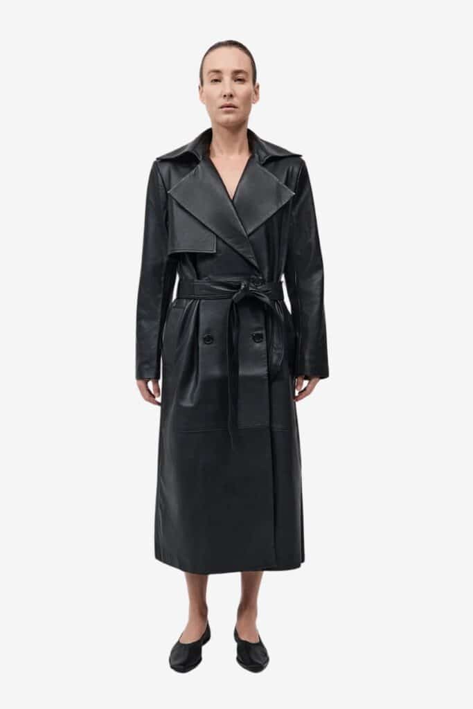 St Agni Leather Trenchcoat - $1,355