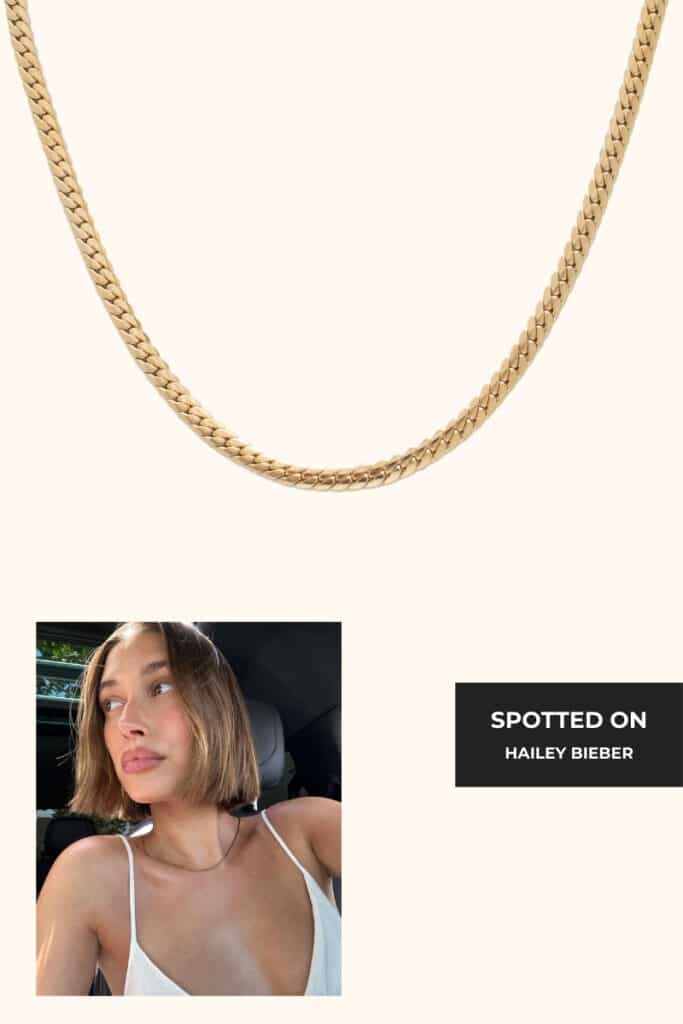 Hey Harper Necklace Spotted on Hailey Bieber