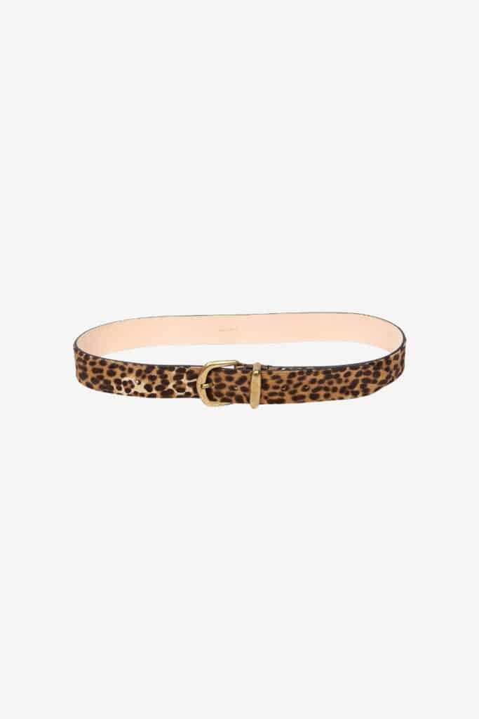 Isabel Marant DELA LEOPARD CALF HAIR BELT| $395, 2024 Leopard Print Trend