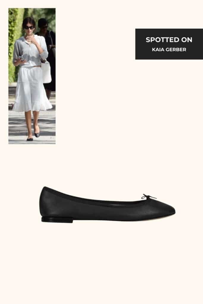 Repetto Ballet Flats Spotted on Kaia Kerber