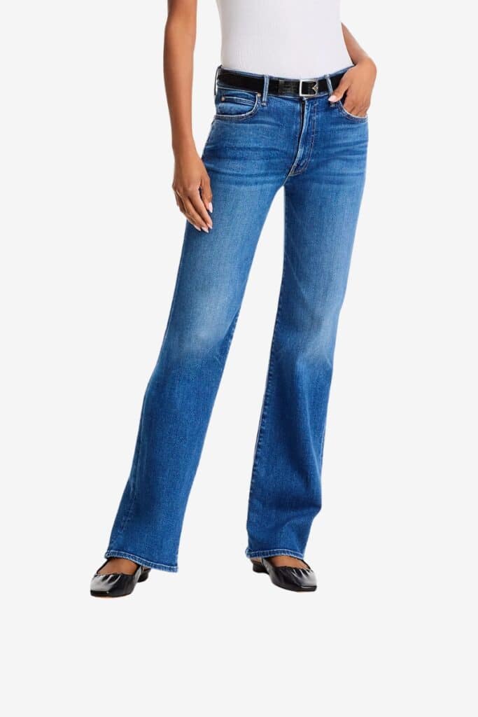 MOTHER
The Kick It High Rise Bootcut Jeans in Grasping at Straws