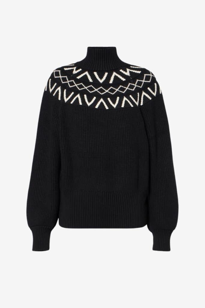 varley Marcie Fair Isle Turtleneck Sweater