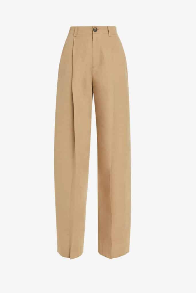 Vince Hight Waist Trousers in Tan