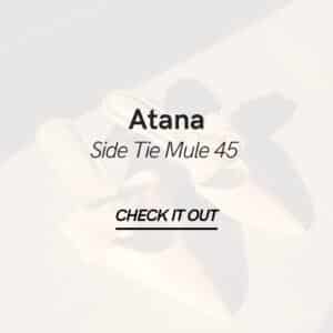 ATANA Side Tie Mule 45 Tan Nappa And Mesh