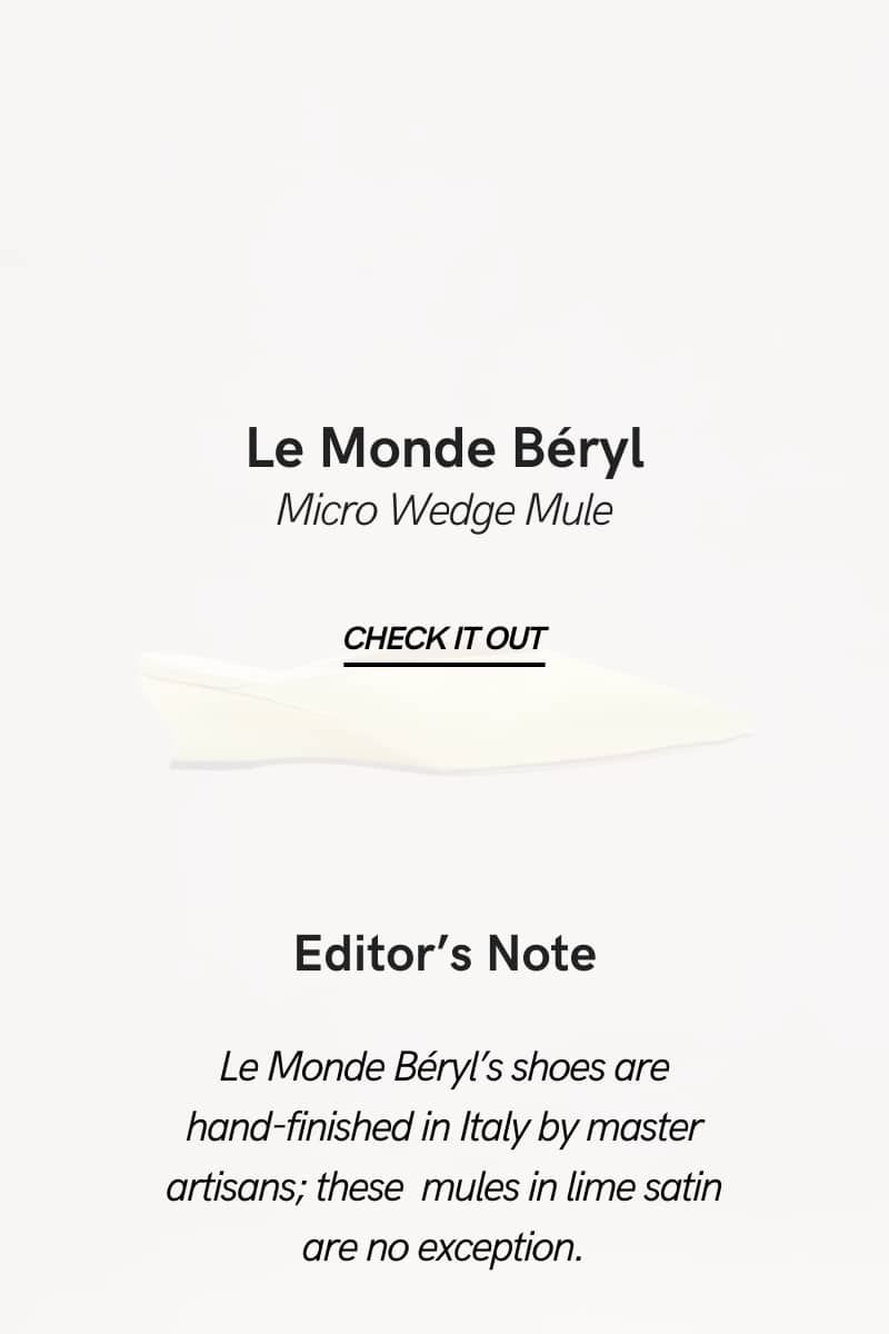Le Monde Beryl Micro Wedge Mule
