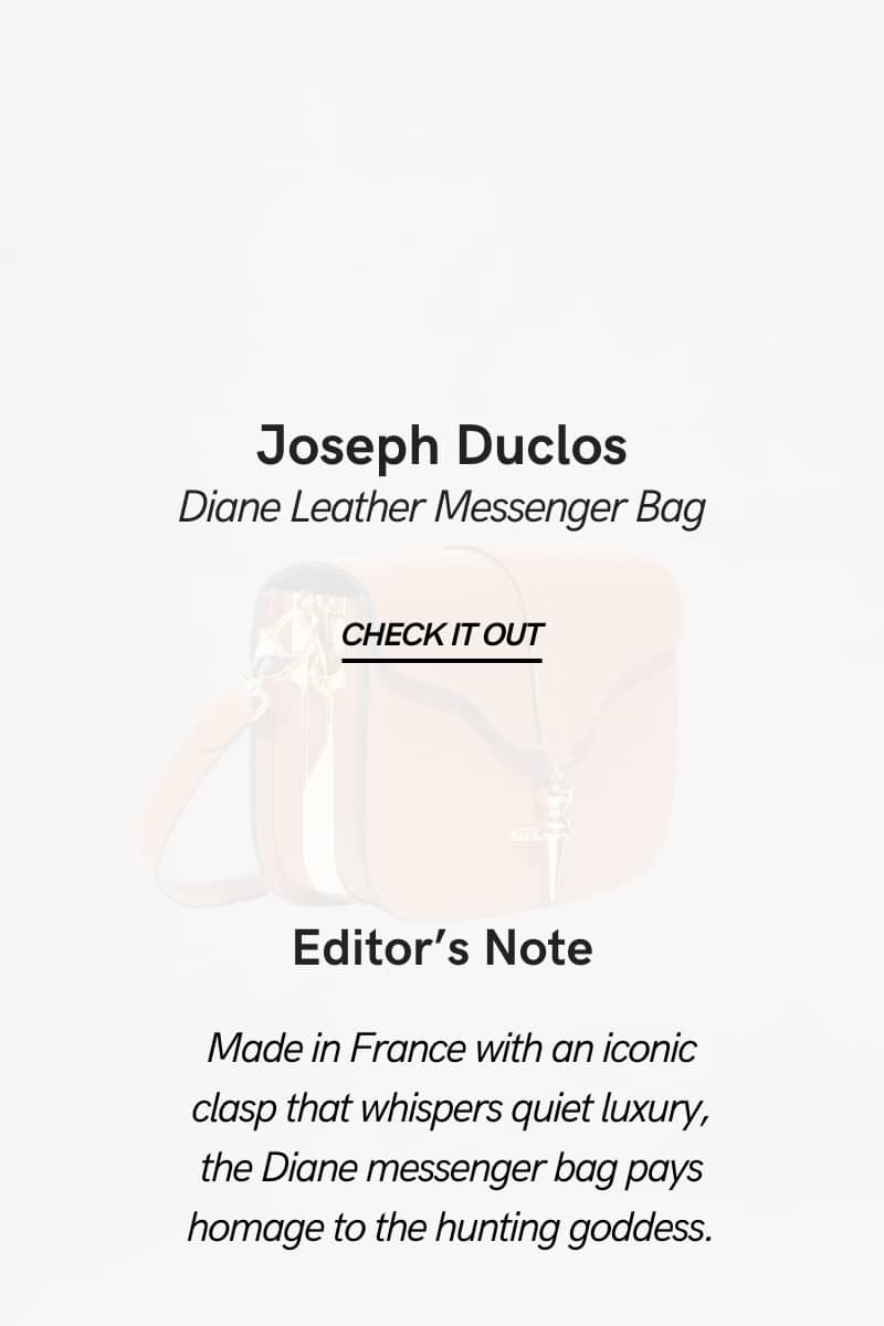 Joseph Duclos Diane Leather Messenger Ba